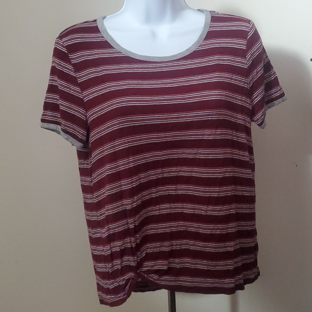 Pink Republic striped shirt